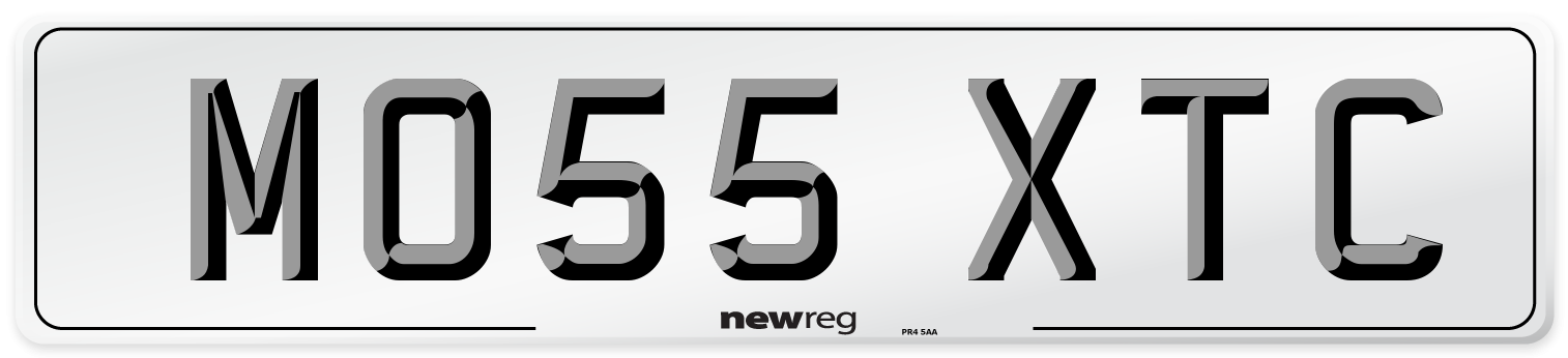 MO55 XTC Number Plate from New Reg